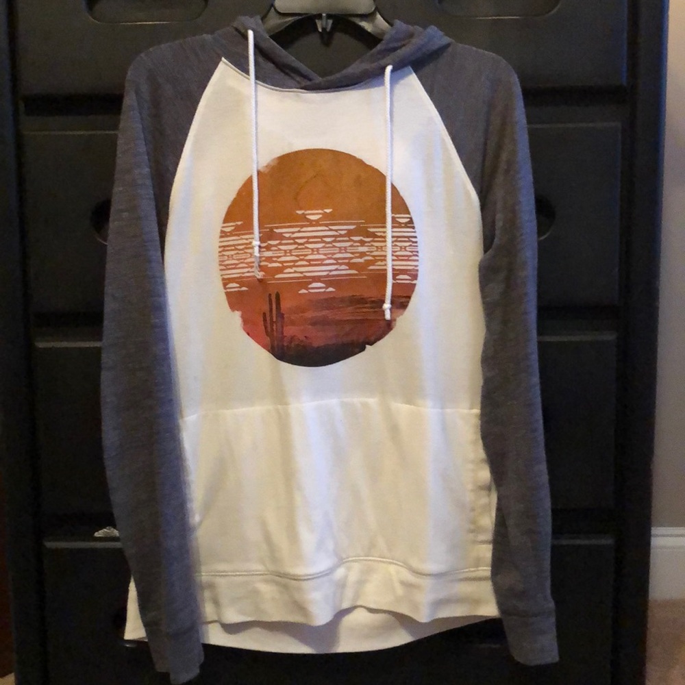 Urban pipeline graphic hoodie